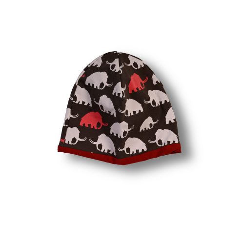 Otroška kapa – Mamuti + rdeča (velikost M)