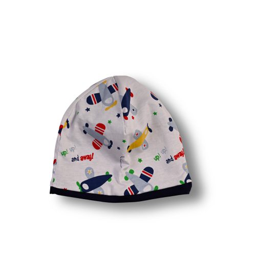 Otroška kapa – letala + črna (velikost L)