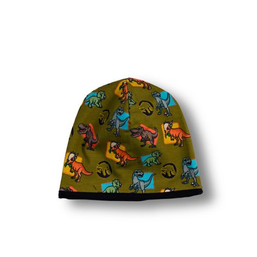 Otroška kapa – dino + črna (velikost L)
