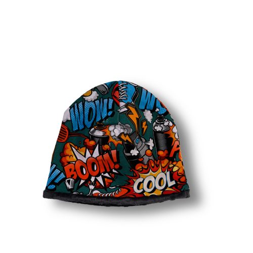 Topla kapa – OTROCI – COOL + temno siva minky (velikost L)
