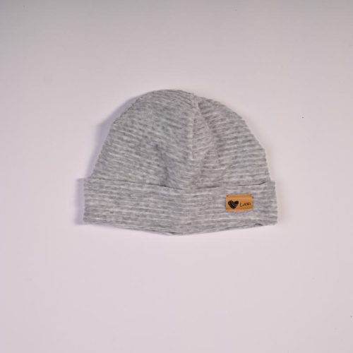Zimska kapa beanie – svetlo siva ŽAMET (velikost M)